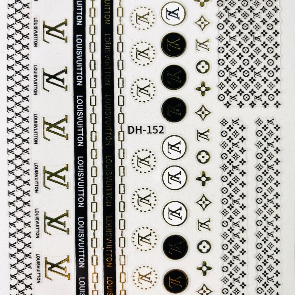 9 sheets nail stickers